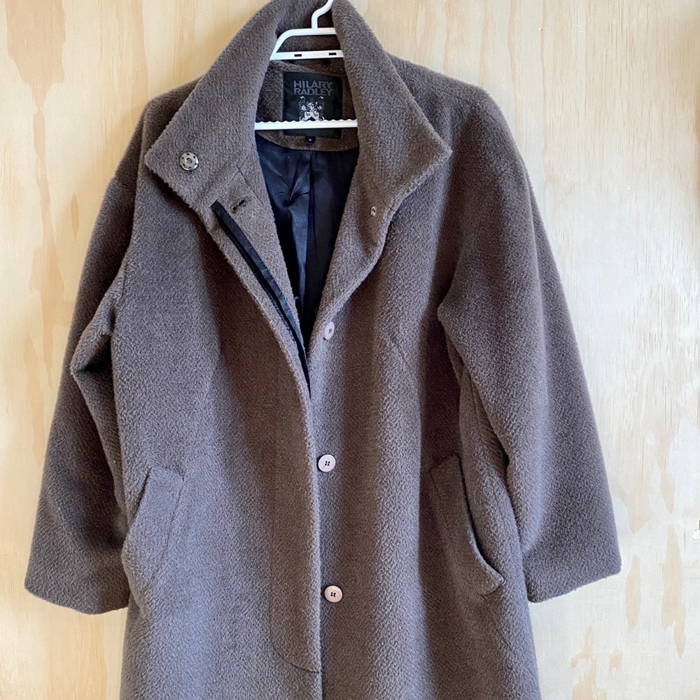 Hilary Radley Brown Wool Coat